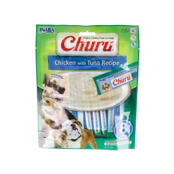 CHURU DOG RICETTA DI POLLO CON TONNO (8P) 1 BUSTA DI 8 STICKS
