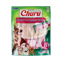 CHURU DOG RICETTA DI POLLO CON SALMONE (8P) 1 BUSTA DI 8 STICK