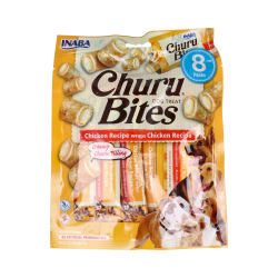 CHURU DOG BITES RICETTA DI POLLO 1 BUSTA DI 8 STICKS DI 12G S