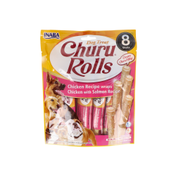 CHURU DOG ROLLS RICETTA DI POLLO CON TONNO 1 BUSTA DI 8 STICKS