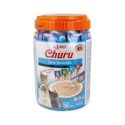 CHURU CAT VARIETÀ DI TONNO 50 BUSTE DI 4 STICK DI 15G SN