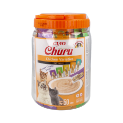 CHURU CAT VARIETÀ DI POLLO 50 BUSTE DI 4 STICKS DI 15G S