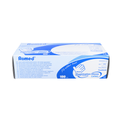ROMED/MATEX GUANTI LATEX TAC NON STERILI T/M 100 UN R 345