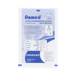 ROMED/MATEX GUANTI LATEX TAC STERILI T/S 2 UN REF 700