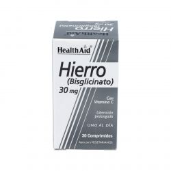 HIERRO BISGLYCINATE iron+vit.C 30cpr HEALTH AID