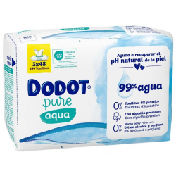 DODOT TOALLITAS INF AQUA PURE PLASTIC FREE 144 UN
