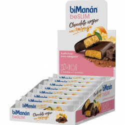 BARRITAS CHOCOLATE NEGRO con arancia expositor 10ud.