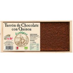 TURRON CHOCOLATE con quinoa 200gr. ECO