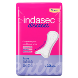 COMPRESA INDASEC DISCREET EXTRA B20 (PROMO 6U)