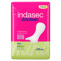 COMPRESA INDASEC DISCREET MINI B20 (PROMO 12 U)