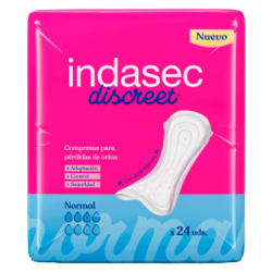 COMPRESA INDASEC DISCREET NORMAL B24 (PROMO 6U)