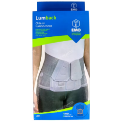 EMO FAJA LUMBOSACRA SEMIRIGIDA T/XL 99-108 CM BEIGE (LS301)