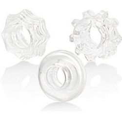 KIT DI TRE ANELLI REVERSIBILI TRASPARENTI