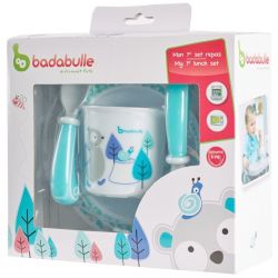 BABYMOOV IL MIO PRIMO SET DI CIBO AZZURRO BIANCO 5 PEZZI