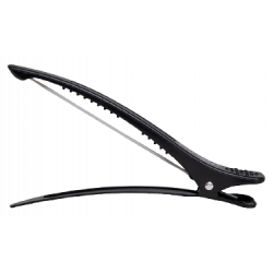 PINZAS DI SILICONE NERE PER CAPELLI, 4 UNITA'