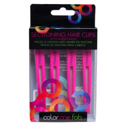 PINZAS DI SILICONE ROSA PER CAPELLO, 4 UNIDADES