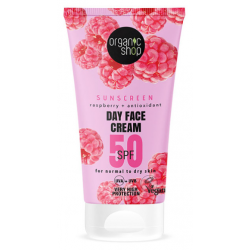 CREMA DI GIORNO FACCIALE CON PROTEZIONE SOLARE RASPBERRY + ANTIOXI