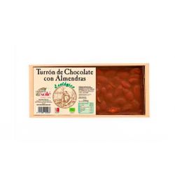 Torrone al cioccolato con mandorle 200gr. ECO