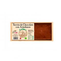 TURRON CHOCOLATE con mirtilli 200gr. ECO