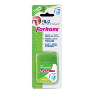 Forhans Dental Floss Interdental</h2> <h2>CERATED/NON-CERATED</h2><div Align=justify> <b>Description</b><br> Allows Complete Removal of Food Residues from Interdental Spaces. It is Flavored with Mint in the Waxed Version. <br> <br> <b>Code.</b> 07458N</di