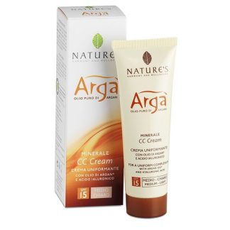 Nature'S Arga' Cc Cream Face Medium Light 50Ml