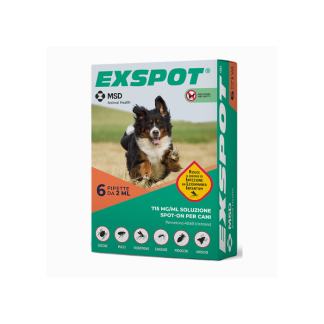 Exspot Dog Spot-On 6Pip 2Ml 715Mg/Ml