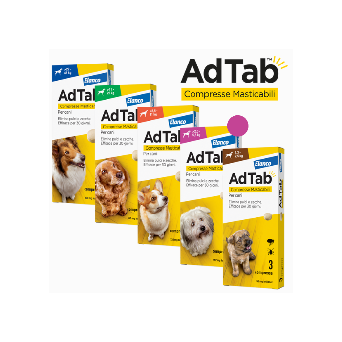 Adtab*3Cpr 112Mg Dogs 2.5-5.5Kg
