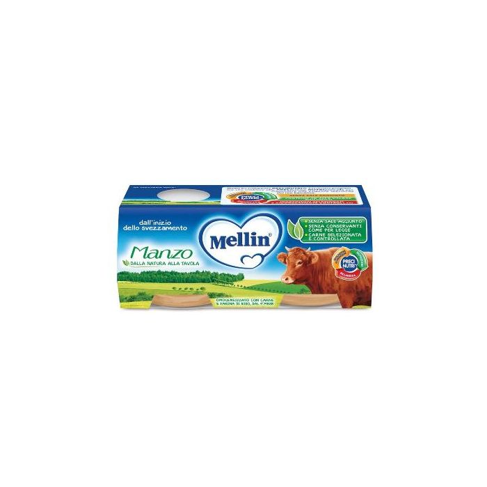 Mellin Pureed Beef 2 X 80G