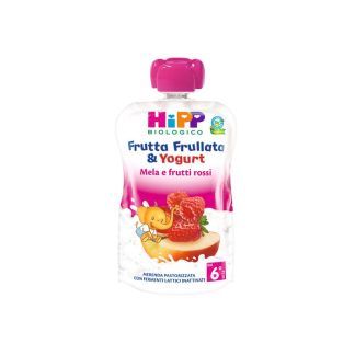 Hipp Bio Fruit Puree Yogurt Apple Red Fruits 90 G