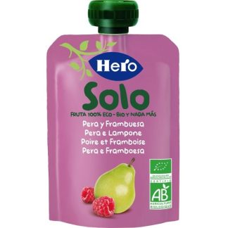 Hero Solo Fruit Smoothie 100% Organic Pear and Raspberry