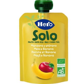Hero Solo Fruit Puree 100% Organic Apple/Banana 100