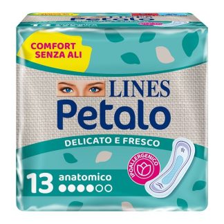 Lines Petalo Blue Absorbent Anatomical 13Pcs