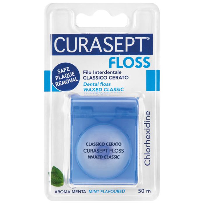 Curasept Floss Classic Ceratin Chlorhexidine Mint