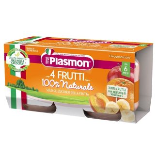 Plasmon Omog 4 Fruits 2X80G