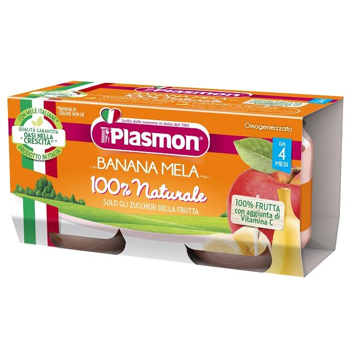 Plasmon Homogenized Banana Apple 2X80G