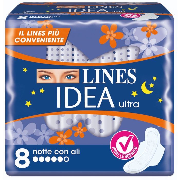 Lines Idea Ultra Night Wings 8 Pcs