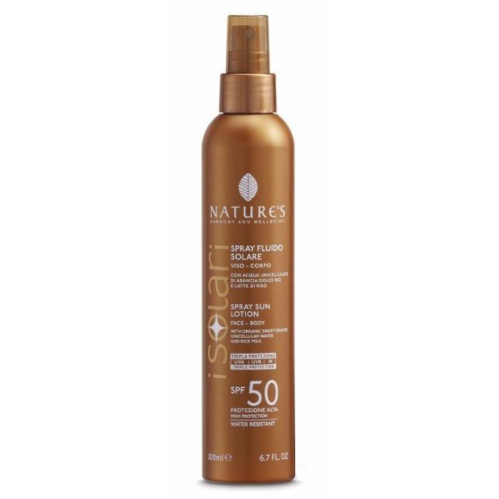 Nature'S I Solari Spray Fluid SPF50 200 Ml