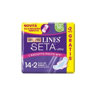 Lines Seta Ultra Assorbenti Ali Cp 14+2Pz