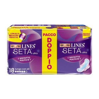 Lines Seta Ultra Assorbenti Lungo Vp Dwct 18Pz