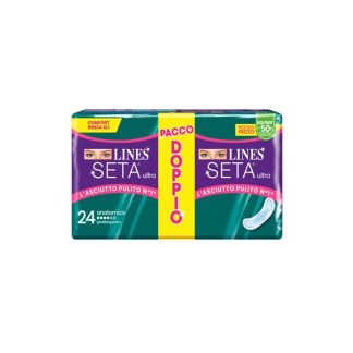 Lines Seta Ultra Assorbenti Anatomico Vp Dwct 24Pz