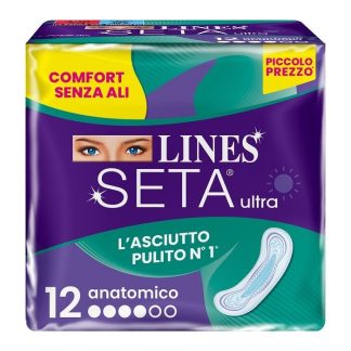 Lines Seta Ultra Assorbenti Anatomico Dwct 12Pz