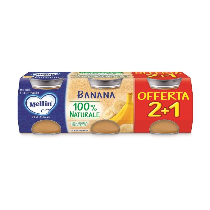 Mellin Baby Food Pureed Banana 3 Pieces of 100G