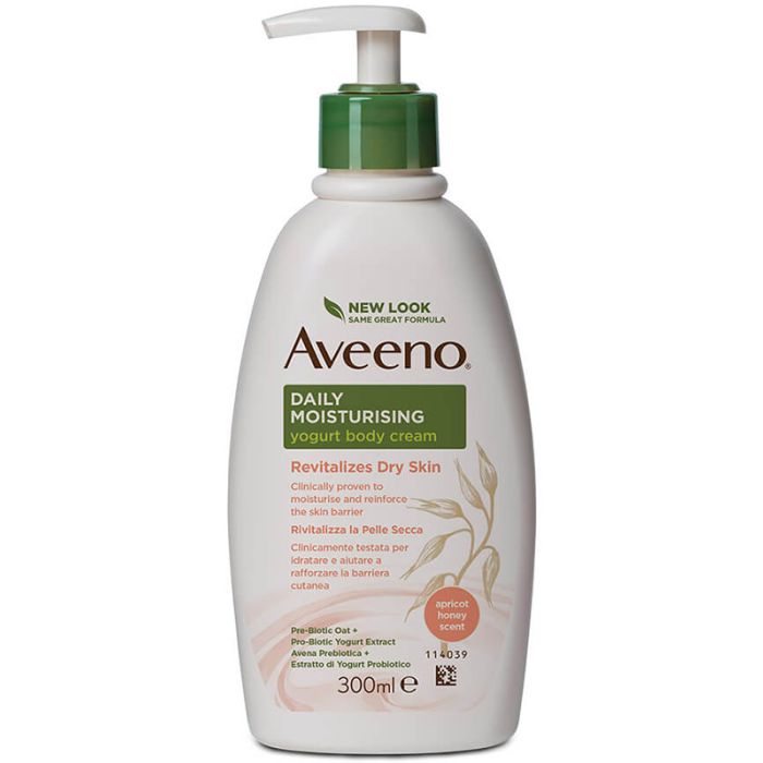 Aveeno Body Cream Yogurt Apricot & Honey 300 Ml