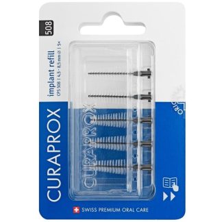 CuraproxCps 505 Implant Refill 5 Scovolini Black