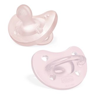 Chicco Gommotto Silicone Rosa 2-6 Mesi 2Pz