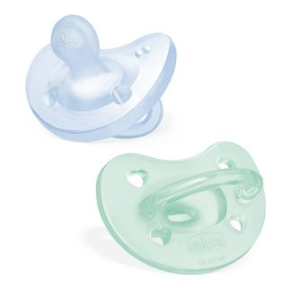 Chicco Gommotto Silicone Azzurro 2-6 Mesi 2Pz