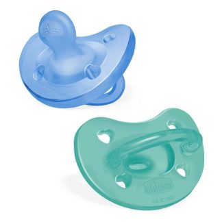 Chicco Gommotto Silicone Azzurro 16-36 Mesi 2Pz