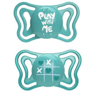 Chicco Succhietto Light Azzurro Silicone 16-36M 2P