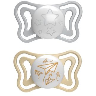 Chicco Succhietto Light Lumi Silicone 6-16M 2Pz