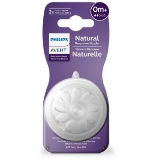 Avent Natural Response Baby Bottle 0M+ 2Pz